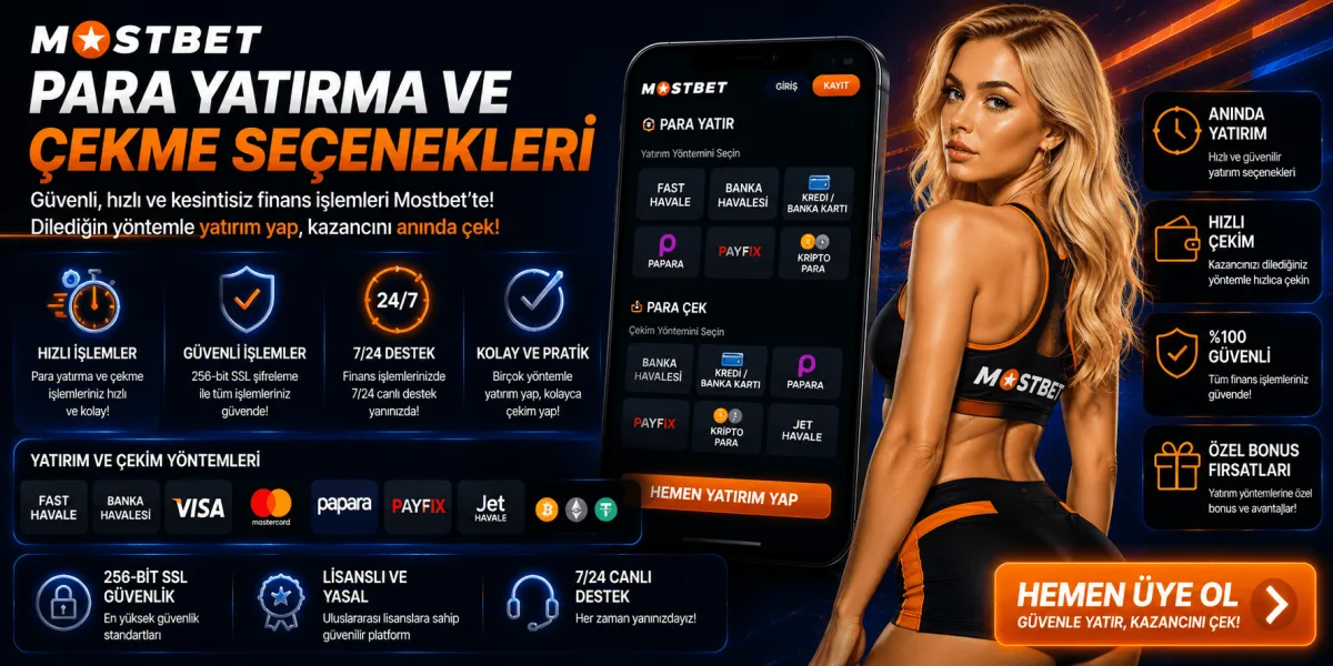 mostbet para yatirma ve para cekme
